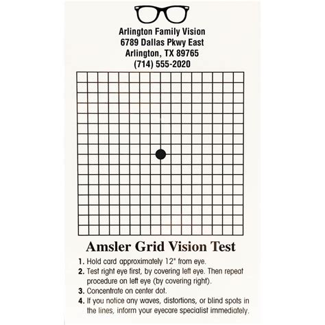 Amsler Grid Test Printable