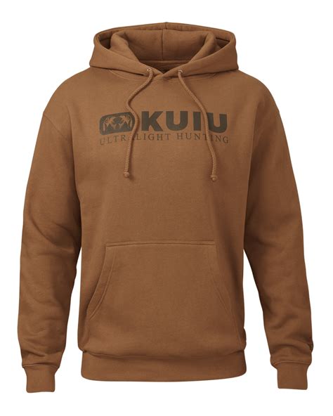 Premium Men's Pullover Block Logo Hoodie | Saddle – KUIU