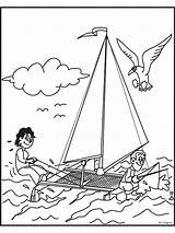 Catamaran Coloring Pages sketch template