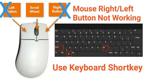 Mouse Right/ Left Button Not work , Use keyboard - YouTube