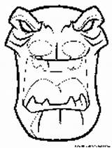 Tiki Coloring Mask Pages Dragon Drawing Pj Masks Colouring Printable  sketch template