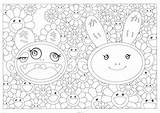 Coloring Book By Takashi Murakami  Kaiki Kiki sketch template