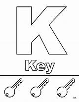 Letter K Coloring Page FREE Pages  Nation sketch template