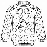 Christmas Sweater coloring Page  Free Printable Coloring Pages sketch template