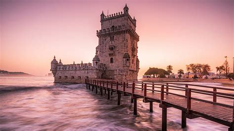 HD wallpaper: architecture, tower, castle, Torre de Belém, Portugal ...