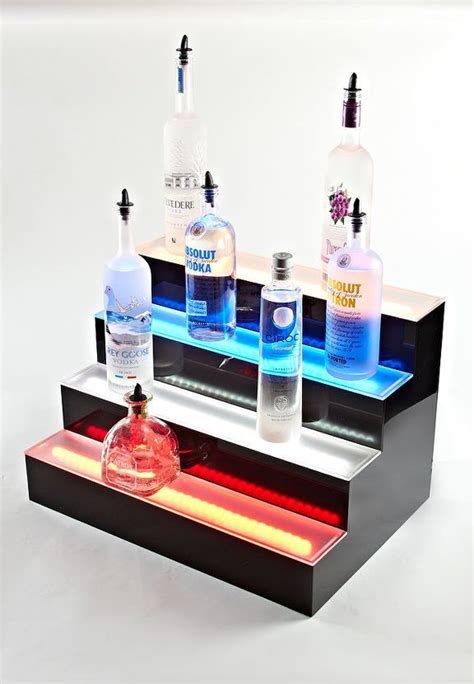 LED Liquor Bottle Shelves Display | Bottle display, Drink display, Beer display