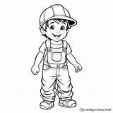 Overalls Coloring Pages  Free & Printable sketch template