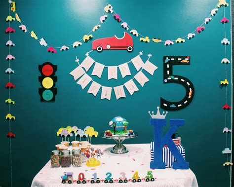 Car theme birthday party diy 3 Year Old Birthday Party Boy, Baby ...