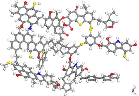 Wiser coal molecular model. | Download Scientific Diagram