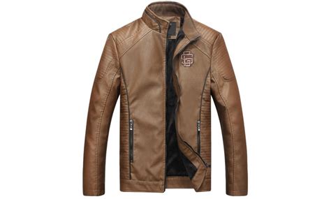 Men's Faux-Leather Biker Jacket | Groupon
