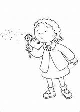 Caillou Coloring Page sketch template