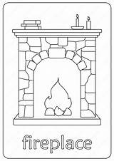 Free Printable Fireplace Coloring Pages  Christmas sketch template