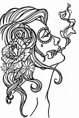 Printable Smoking Coloring Pages sketch template
