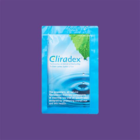 Cliradex Wipes - Tea Tree Oil Extract Eyelid Cleanser for Demodex, Ble