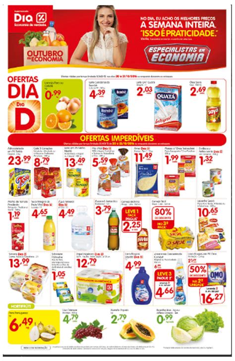 Confira as ofertas do Supermercado Dia: Somente nos dias 20 e 21/10/16 - Portal Tiliga