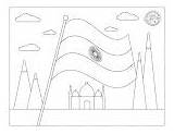 Tricolor Indian Flag Coloring Pages Kids Activities Blog sketch template