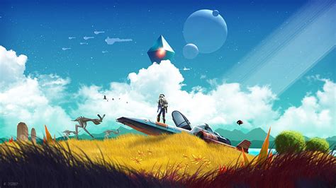 2560x1440px, 2K free download | No man's sky, game landscape, sci-fi games, clouds, planet ...