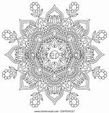 Nature Mandala Coloring Book Stock Vector Royalty Free 1069564127  sketch template