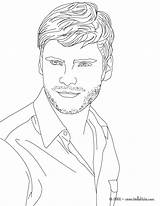 Handsome Man Portrait Coloring Pages sketch template