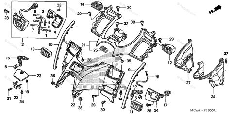 Honda Motorcycle 2005 OEM Parts Diagram for SHELTER (GL1800/A'05 ...