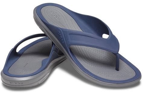 CROCS - Swiftwater Wave Flip Flops in Navy Blue (Mens) | CBHUK ...