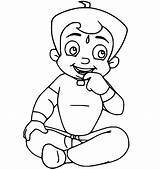 Chhota Bheem Coloring Pages sketch template