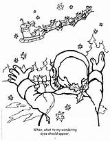 Twas The Night Before Christmas Coloring Book 12 X 18 sketch template