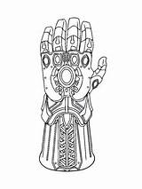 Infinity Gauntlet Of Avengers Endgame Coloring Page  sketch template