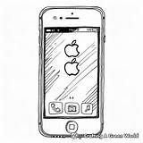 iPhone Coloring Pages  Free & Printable sketch template