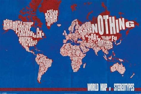 World Map of Stereotypes Paper Print - Maps posters in India - Buy art, film, design, movie ...