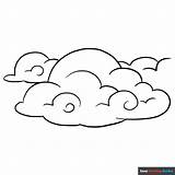 Clouds Coloring Page  Easy Drawing Guides sketch template