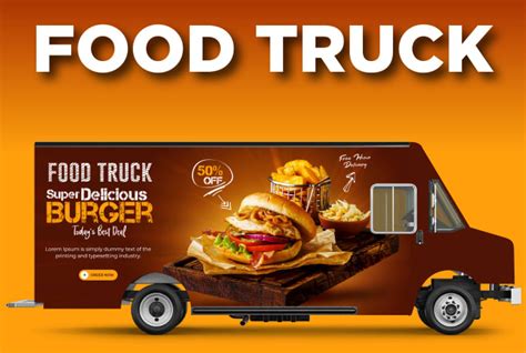 Design professionally food truck wrap design, vehicle wrap, car wrap, van wrap, by Sulman09 | Fiverr