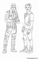 Descendants 3 audrey coloring Pages Princess Get  sketch template