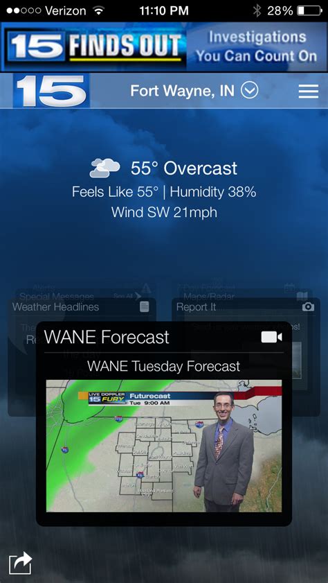 App Shopper: WANE WX - Fort Wayne Weather & Forecasts (Weather)