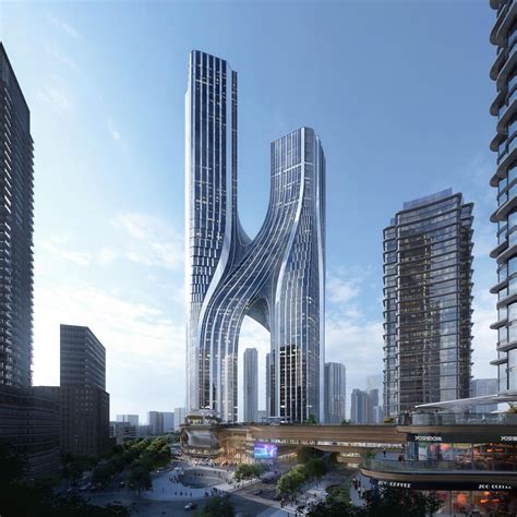 twin towers shenzhen | Skyscraper architecture, Futuristic architecture ...