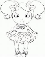 Printable Doll Coloring Pages sketch template