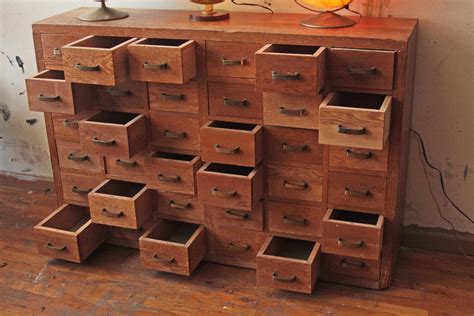 36 Drawer Wood Storage Unit Dresser