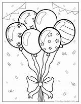 20 Balloon Coloring Pages Free PDF Printables  Birthday coloring sketch template