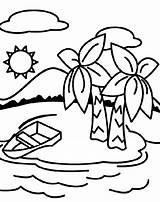 Deserted Island Coloring Page  Crayolacom sketch template