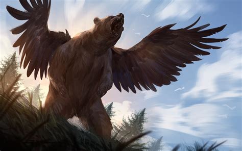 Winged Bear by George Stratulat : r/ImaginaryHybrids