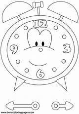 Time Clock coloring Pages printable sketch template