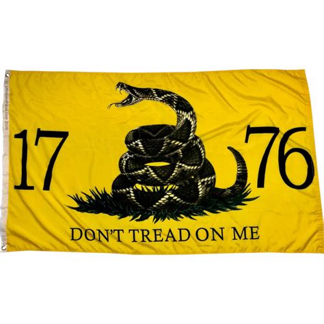 Gadsden 1776 Flag - Don't Tread on Me Live Snake Flags