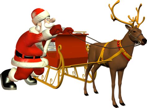 Santa sleigh PNG