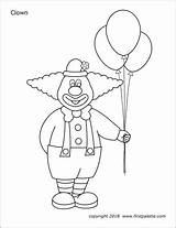 Clowns  Free Printable Templates & Coloring Pages FirstPalettecom sketch template