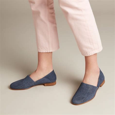 Pure Tone Navy Interest - Womens Flats - Clarks® Shoes Official Site ...