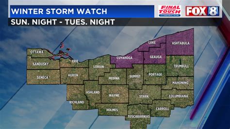 Heavy snow: Winter Storm Watch for parts of NE Ohio - Espotting.com