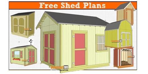 Free Shed Plans - with Drawings - Material List - Free PDF Download