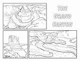 Canyon Coloring Grand Park Pages National Usa Printables Parks  sketch template