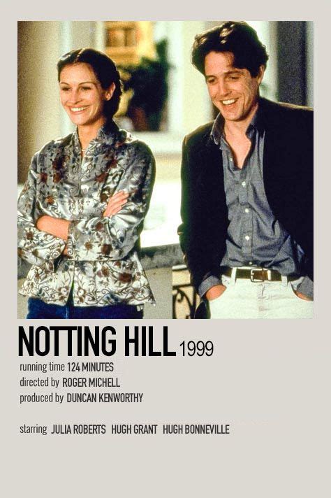 Notting Hill by Jessi | Iconic movie posters, Movie posters minimalist, Iconic movies