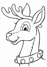Reindeer Cartoon Coloring Pages sketch template